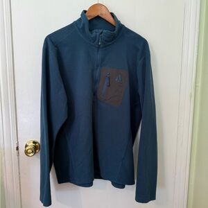Eddie Bauer First Ascent Fleece Quarter Zip Sweater XL Outdoors Hiking